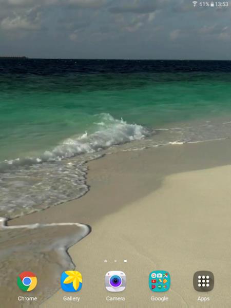 Tropical Beach Live Wallpaper captura de pantalla 