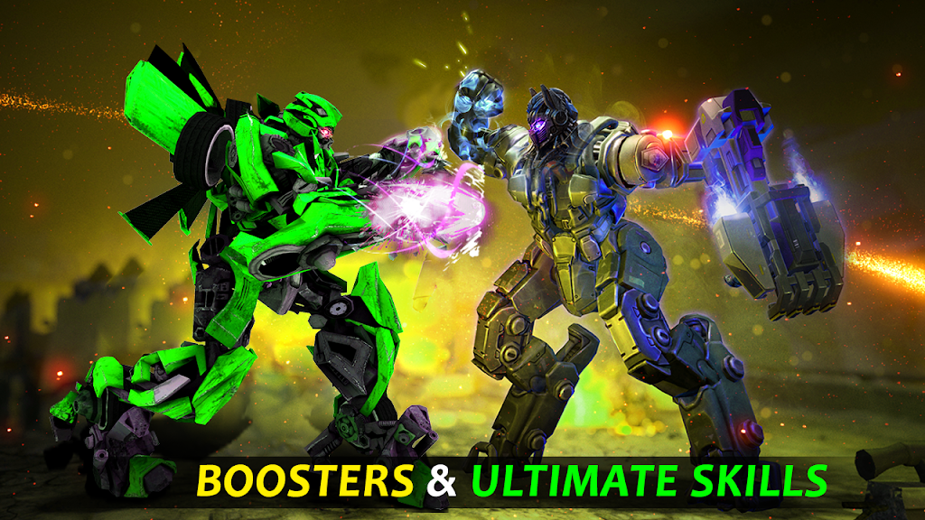 Futuristic Robot City Fighting 3D Game ဖန်သားပြင်ဓာတ်ပုံ 2