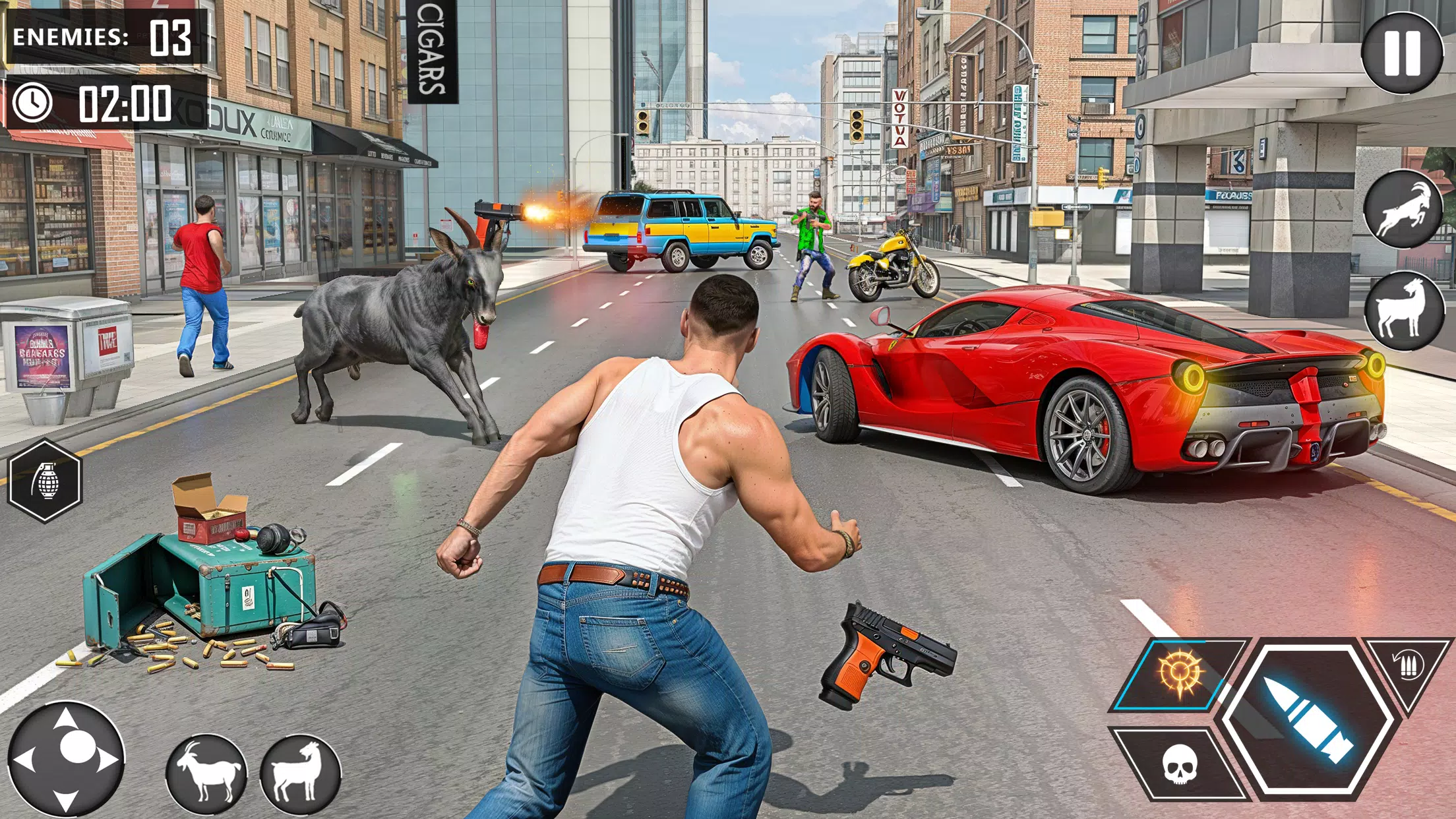Angry Goat Fun Simulator ဖန်သားပြင်ဓာတ်ပုံ 3