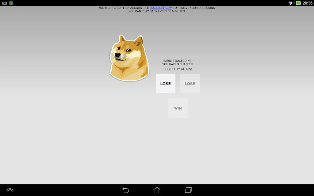 ScratchDogecoin screenshot 2