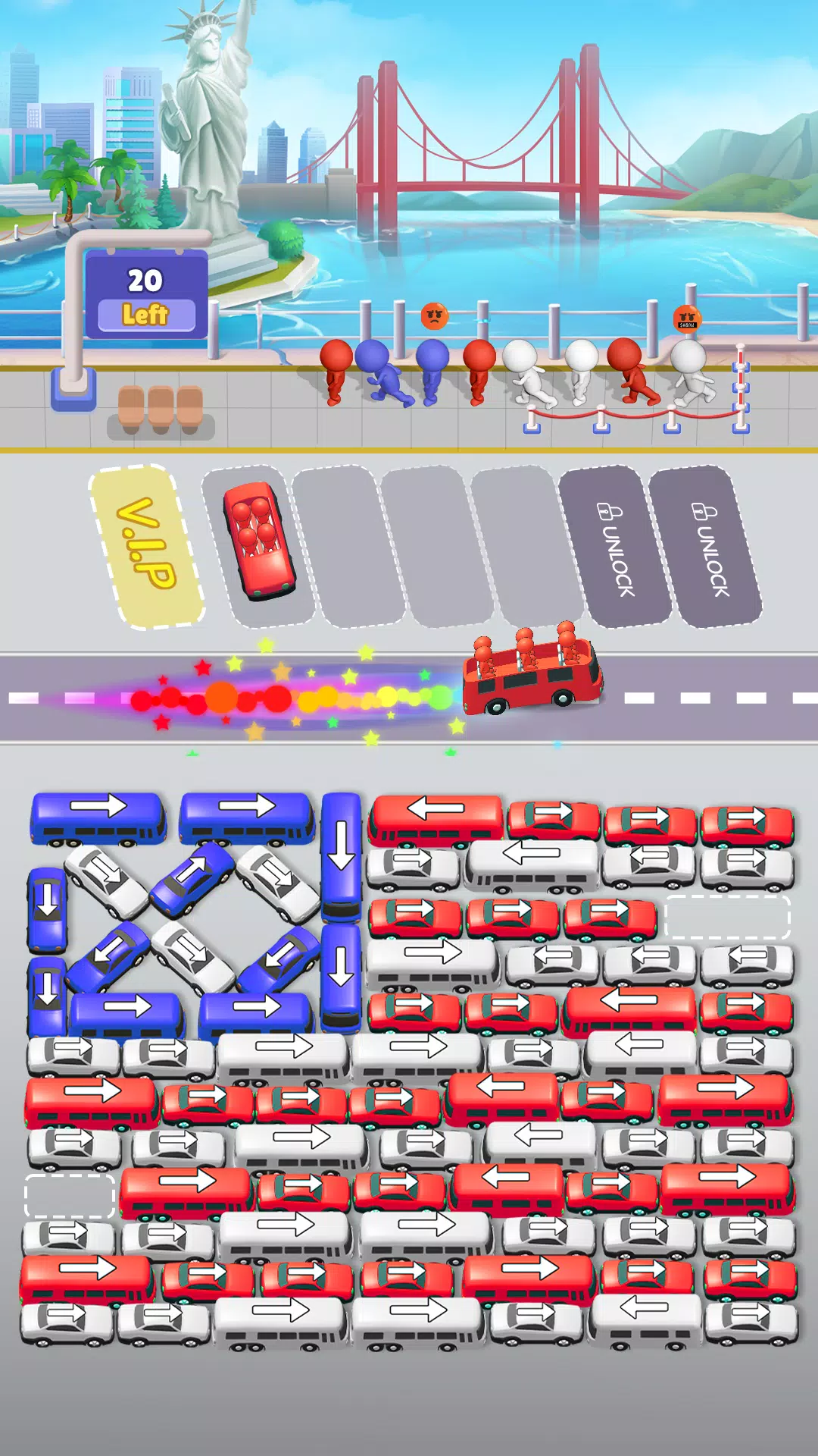 Bus Sort Jam: Parking Puzzle ဖန်သားပြင်ဓာတ်ပုံ 1