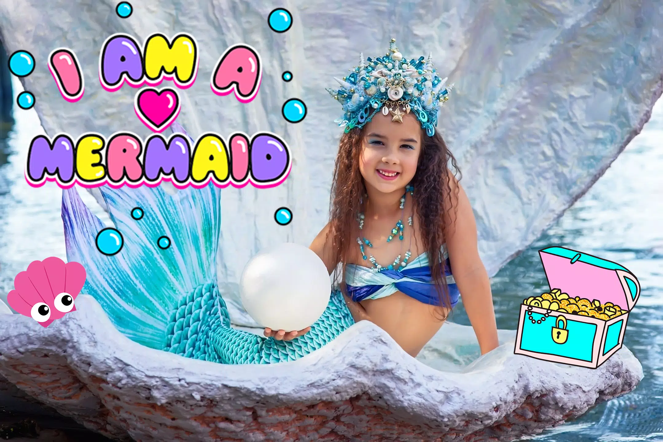 Mermaid Magic Photo Editor captura de pantalla 