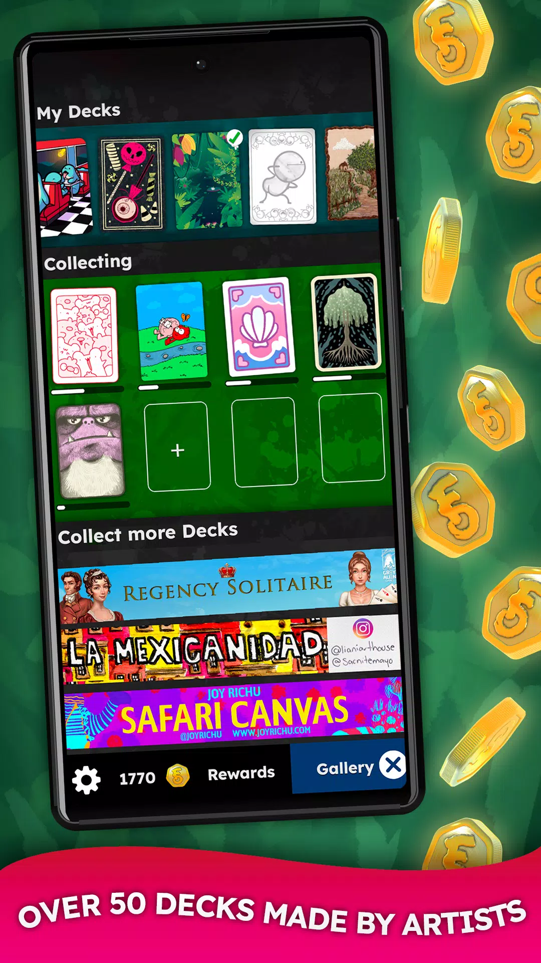 FLICK SOLITAIRE - Cozy Cards ဖန်သားပြင်ဓာတ်ပုံ 4