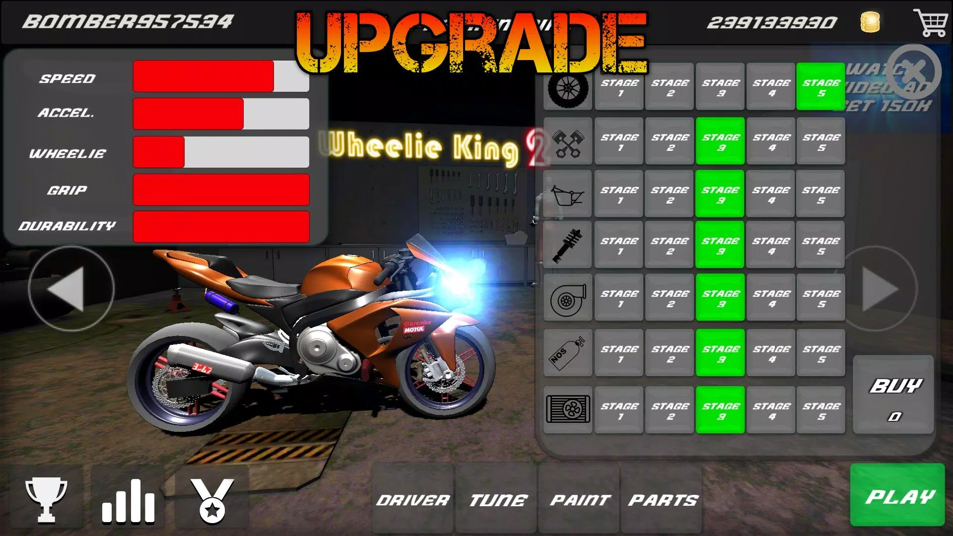 Wheelie King 2 экрана 4