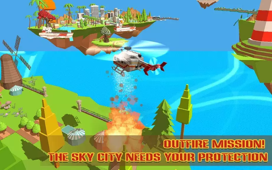 Helicopter Rescue Sky City Screenshot 2