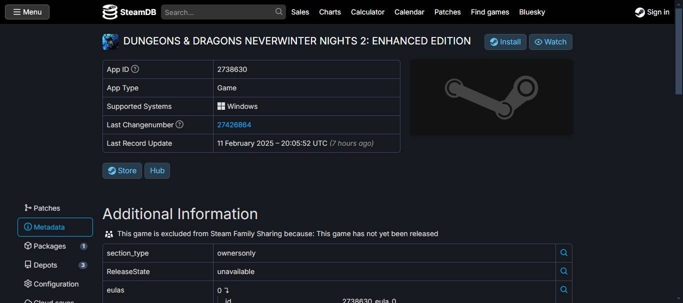 I minatori di dati hanno trovato la pagina Steam di Neverwinter Nights 2 Remaster