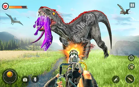 Screenshot Dino Hunter Sniper 3d: Dinosaur Free FPS Shooting 3