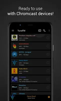 Internet Radio Player - TuneFm Screenshot 3