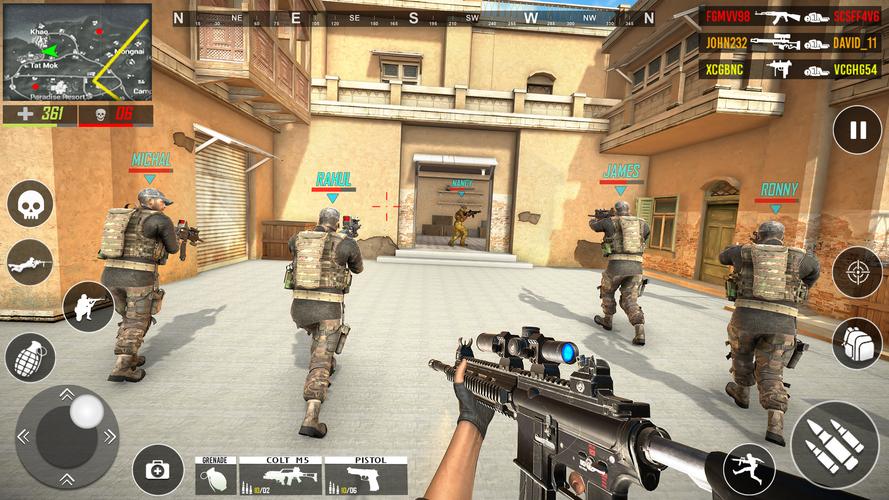 FPS Shooting game 3d gun game captura de pantalla 