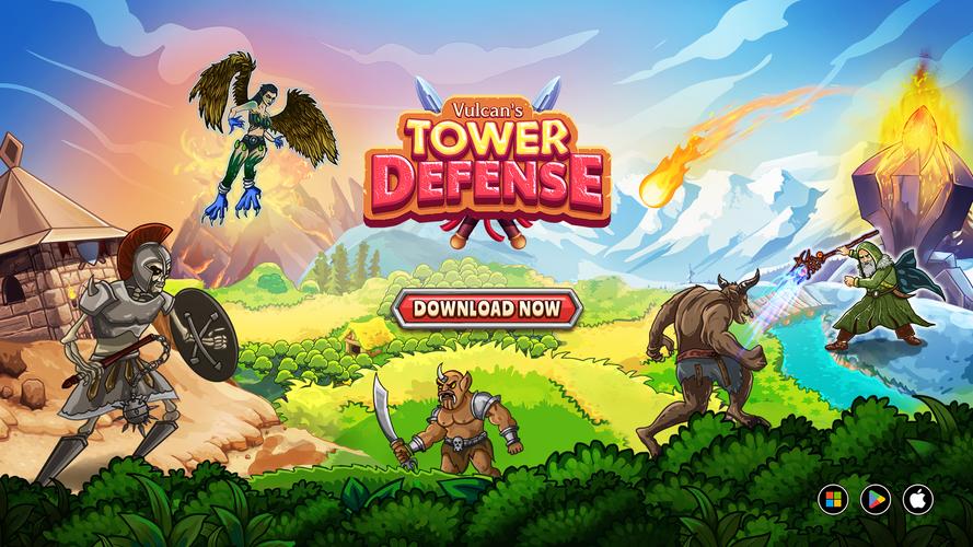 Vulcan's Tower Defense captura de pantalla 