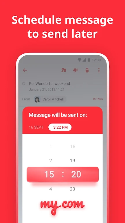 myMail: почта для Gmail и Mail экрана 2