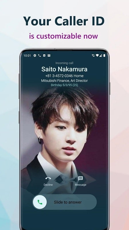 True Phone Телефон, Контакты экрана 2