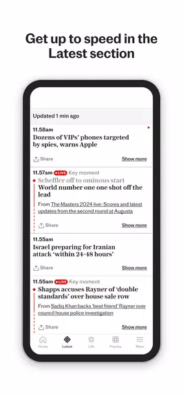 The Telegraph UK Latest News Screenshot 4