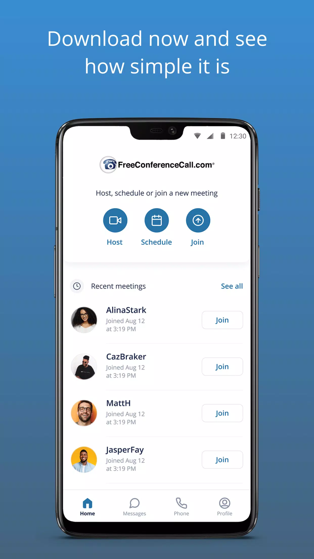 Screenshot Free Conference Call 4