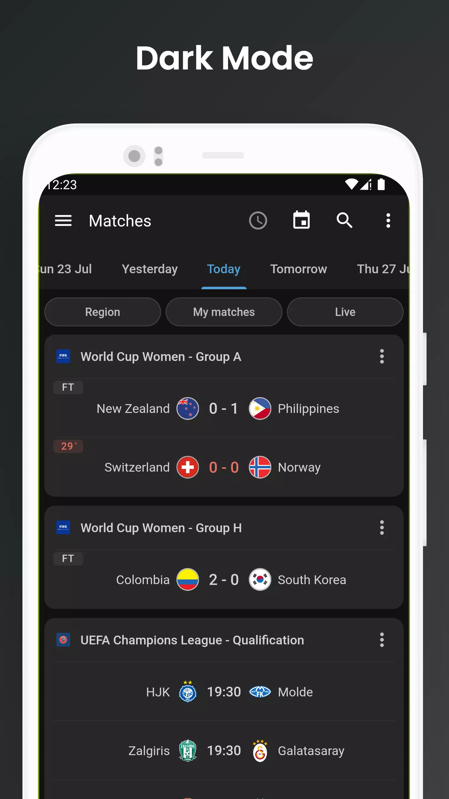 Screenshot Footba11 - Soccer Live Scores 2