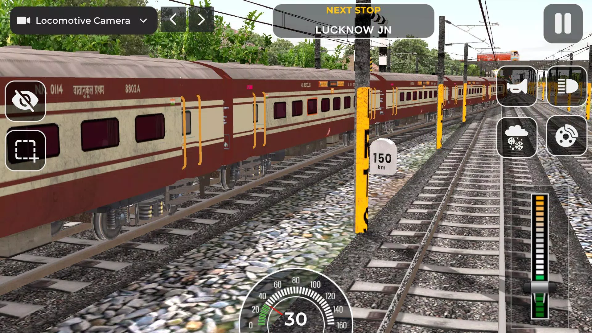 Indian Railway Train Simulator captura de pantalla 