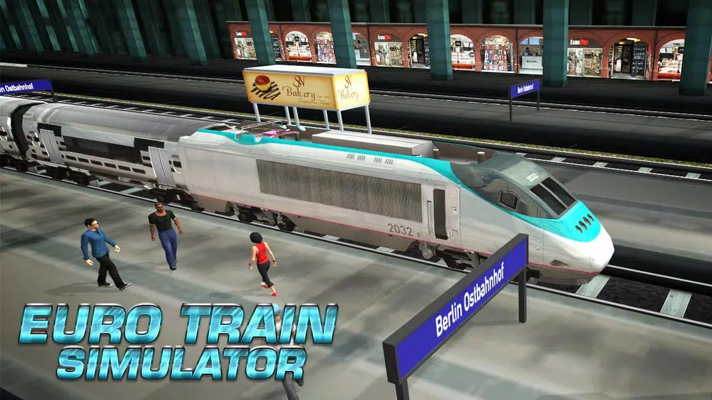 Euro Bullet Train Simulator экрана 1