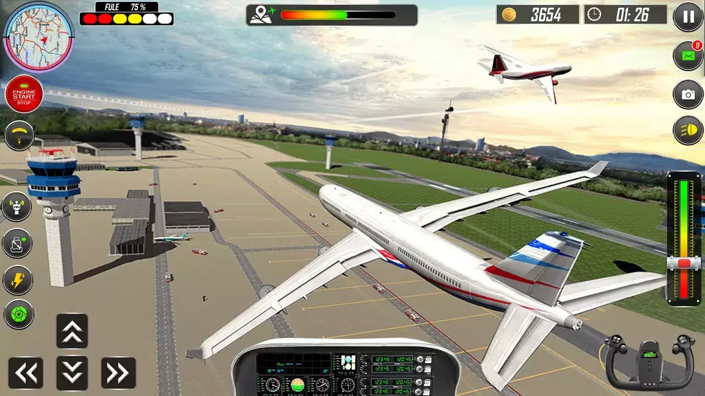 Real Plane Landing Simulator ဖန်သားပြင်ဓာတ်ပုံ 3