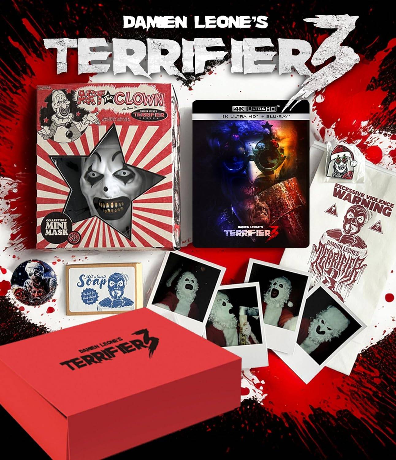 Terrifier 3预订4K：Steelbook and Collector's Box set