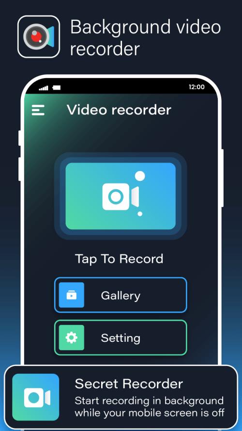 Background Video Recorder Cam Captura de tela 1