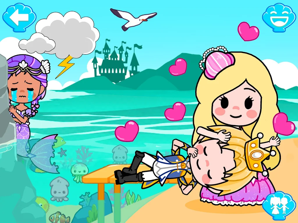 Mermaid Games: Princess Salon экрана 2