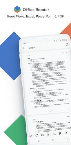 Office Reader - PDF,Word,Excel captura de pantalla 