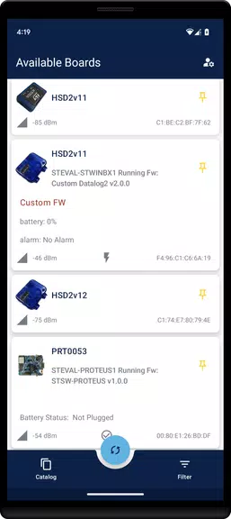 ST BLE Sensor captura de pantalla 