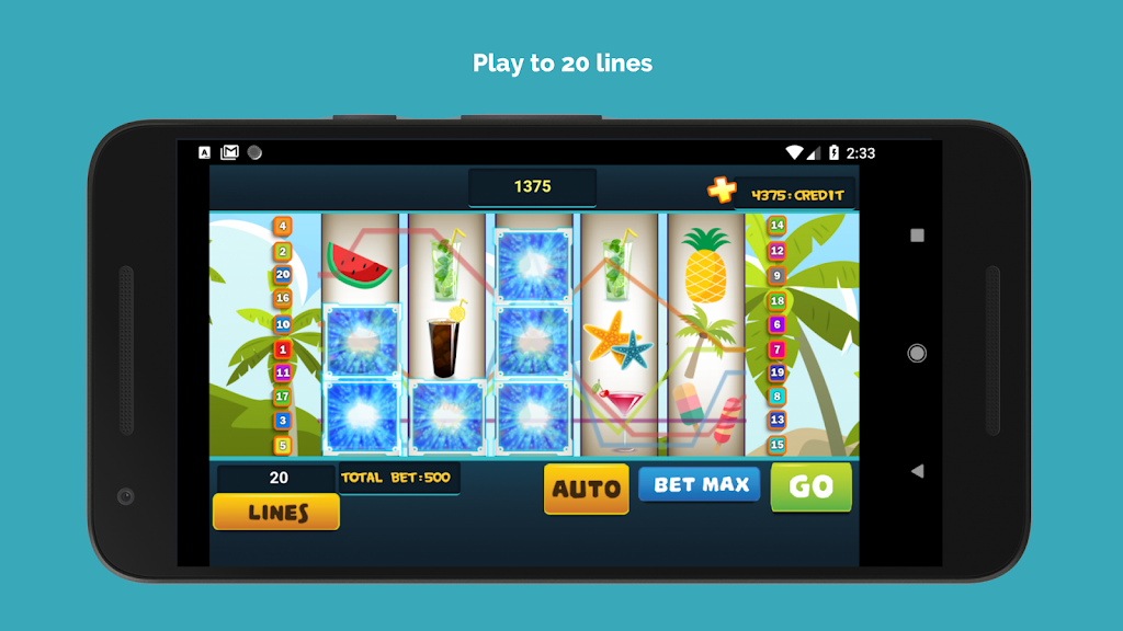 Lucky Vegas - Summer Cocktail Slot Jackpot Machine Screenshot 2