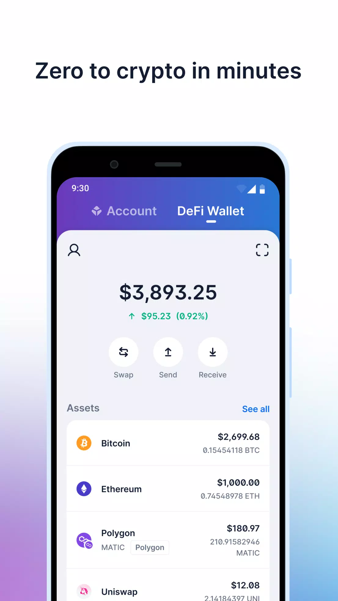 Screenshot Blockchain.com: Crypto Wallet 2