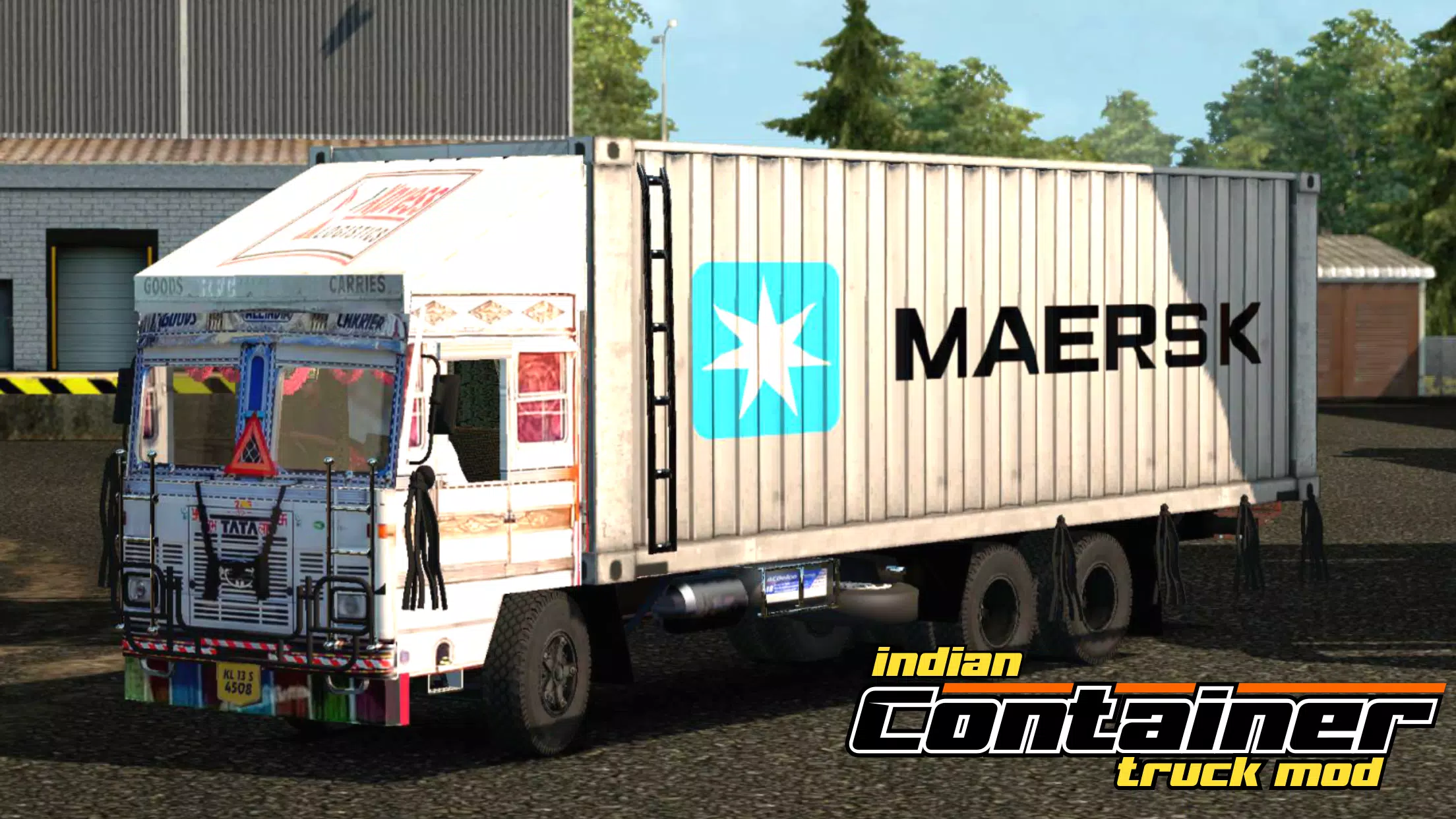 Indian Container Truck Mod Скриншот 1