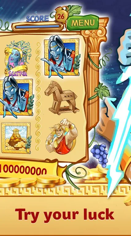 Greek Legends Slots ekran görüntüsü 3