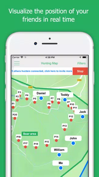 Hunting Map, the GPS for hunters स्क्रीनशॉट 2