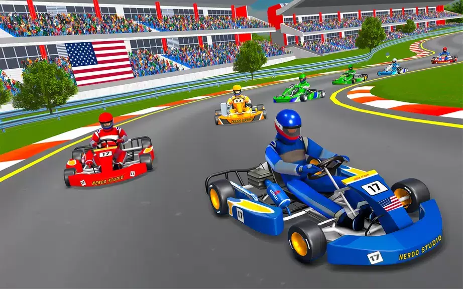 Go Kart Racing Games 3D Stunt Capture d'écran 3