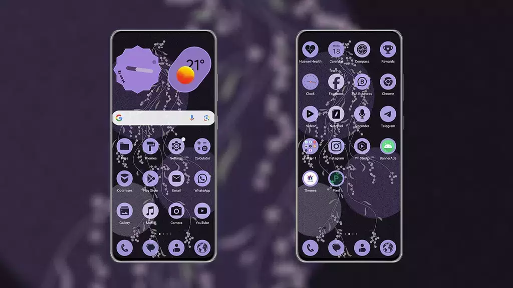 PixPurple EMUI MagicOS Theme ဖန်သားပြင်ဓာတ်ပုံ 1