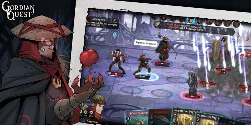 गॉर्डियन क्वेस्ट IOS और Android पर लॉन्च होता है: Roguelite Deckbuilder अब उपलब्ध है