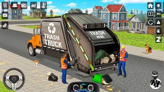 Trash Truck Games Simulator 3D captura de pantalla 