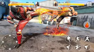 Kung Fu Fighting Karate Games ဖန်သားပြင်ဓာတ်ပုံ 1