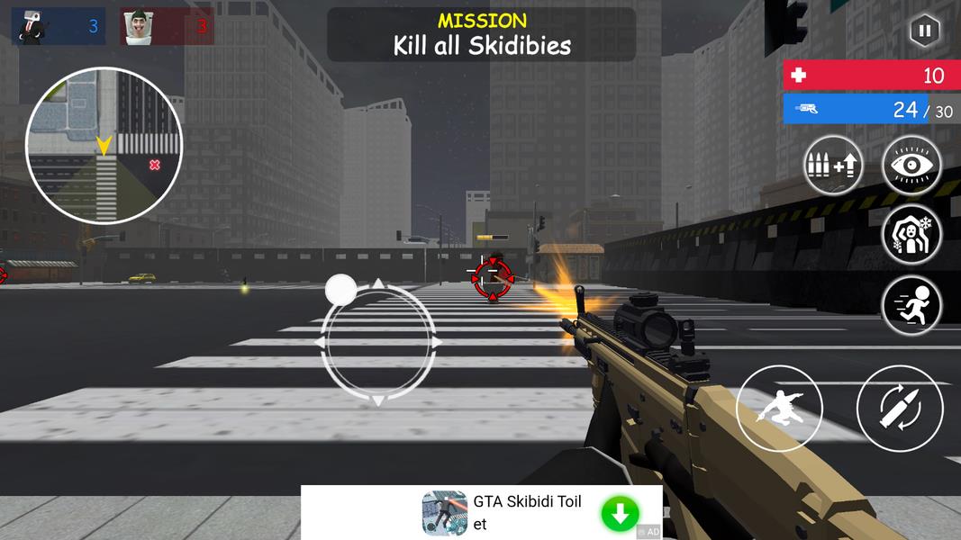 Shoot Skibd Toilet Survival.io screenshot 4