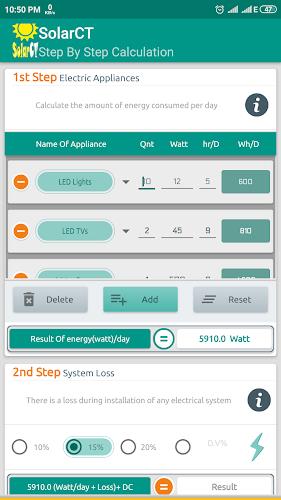 SolarCT - Solar PV Calculator ảnh chụp màn hình 1