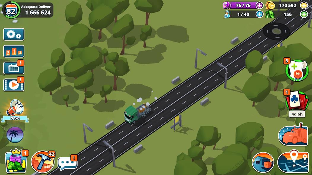 Transit King: Truck Tycoon Mod ảnh chụp màn hình 2