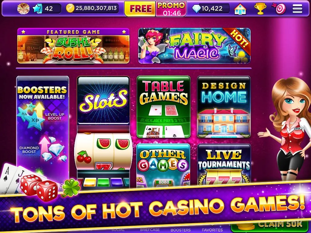 Glamour Casino - Home Designer Slots экрана 1