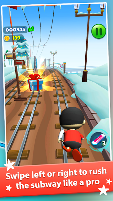 Subway Ryan Rush Runner 3D স্ক্রিনশট 1