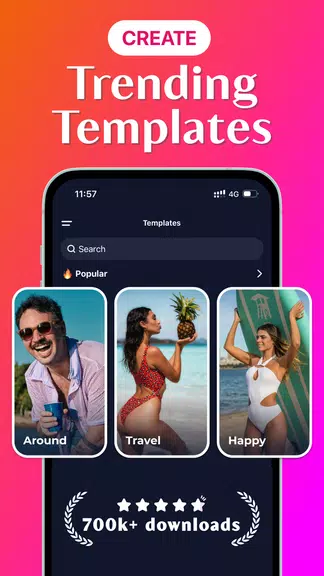 Template Video Maker & Editor экрана 1