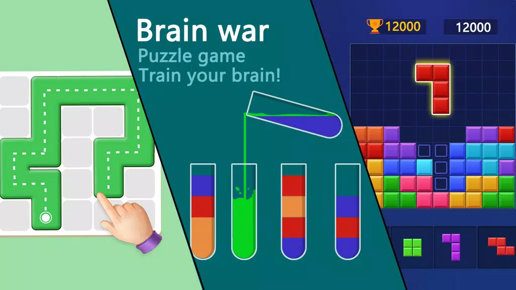 Brain war - puzzle game экрана 1