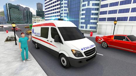 Ambulance Simulator Car Driver ekran görüntüsü 3