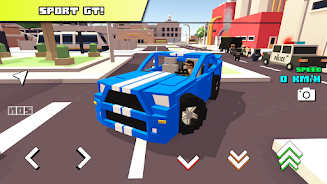 Blocky Car Racer - racing game ဖန်သားပြင်ဓာတ်ပုံ 1