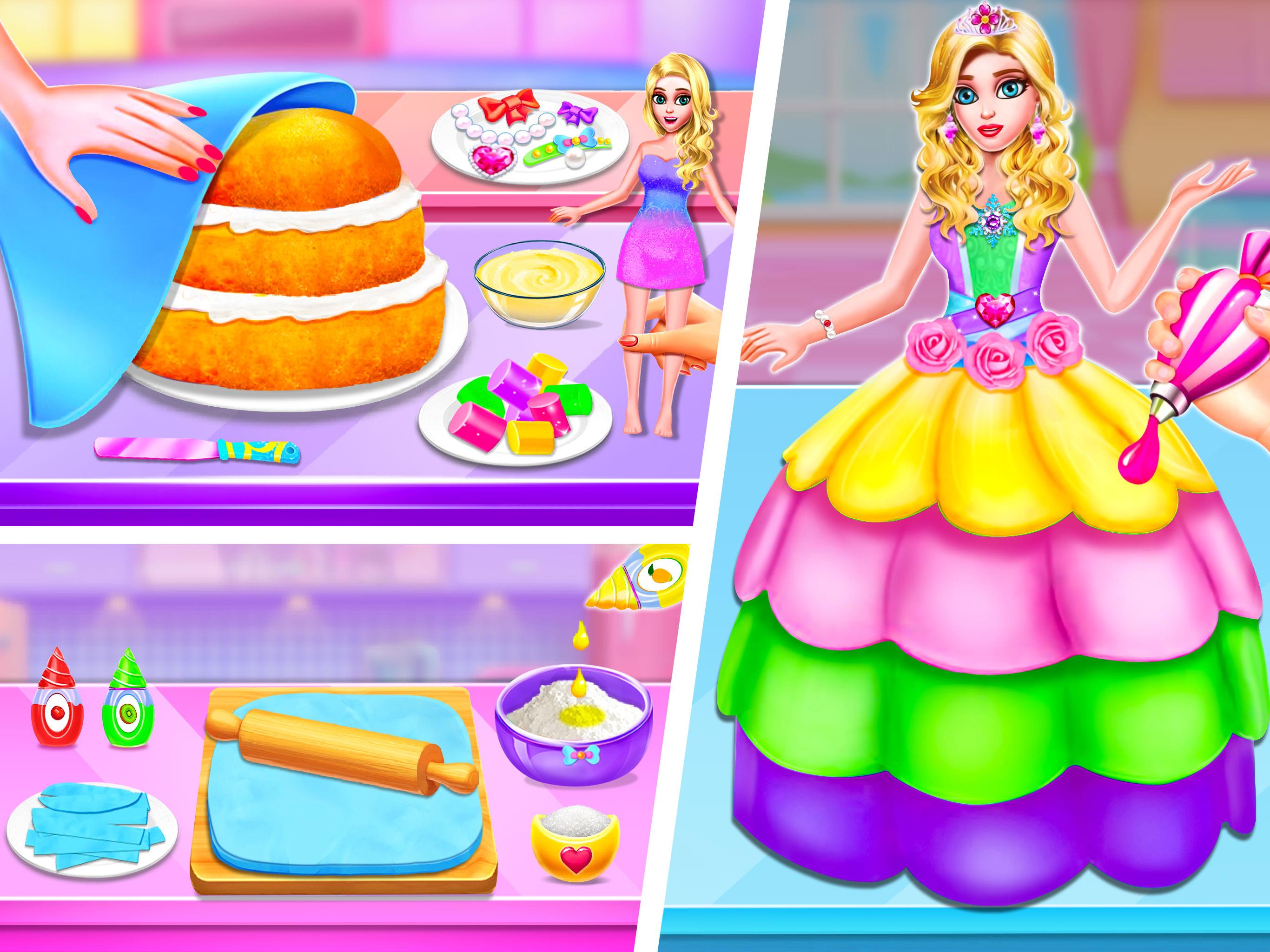 Doll House Cake Maker Game ảnh chụp màn hình 1