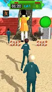 Red light green light game 3D 스크린샷 1