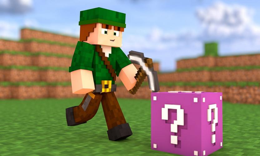 Lucky block mod for mcpe экрана 1