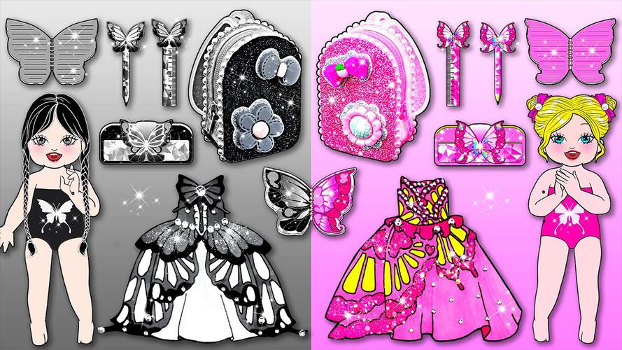 Paper Dolls Diary DIY Dress Up captura de pantalla 